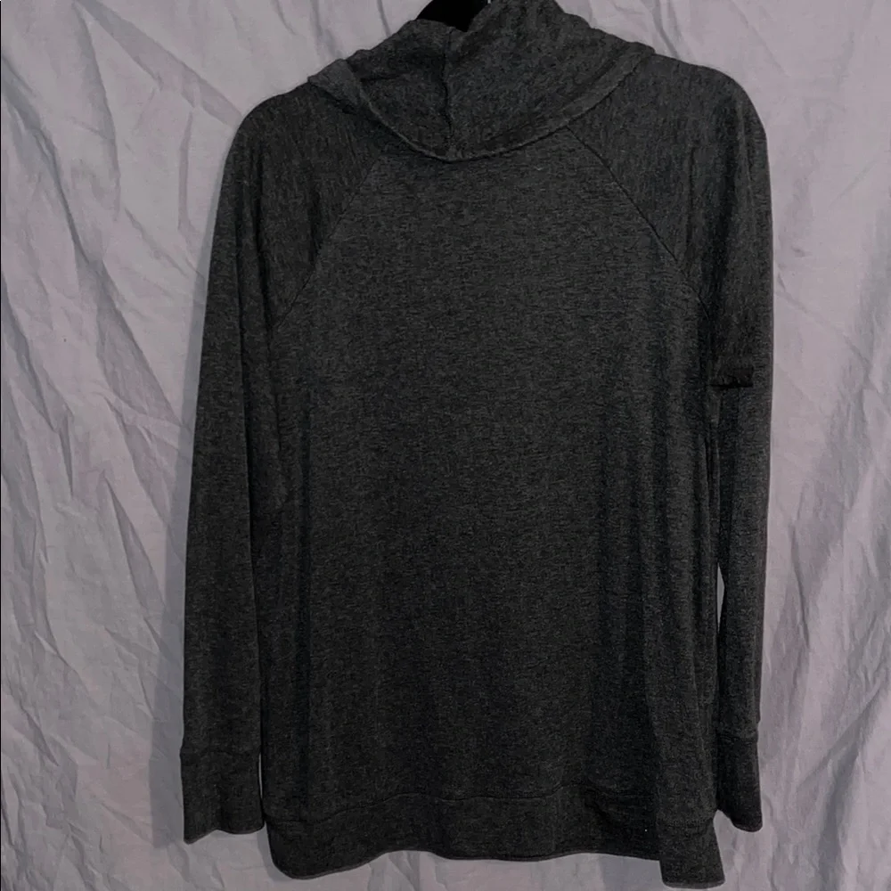 Gaiam Charcoal Cowl Neck Sweater - Picture 3 of 4